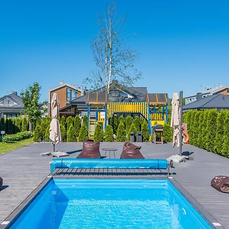 Private Apartment With Terrace And Swimming Pool Palanga Exterior photo
